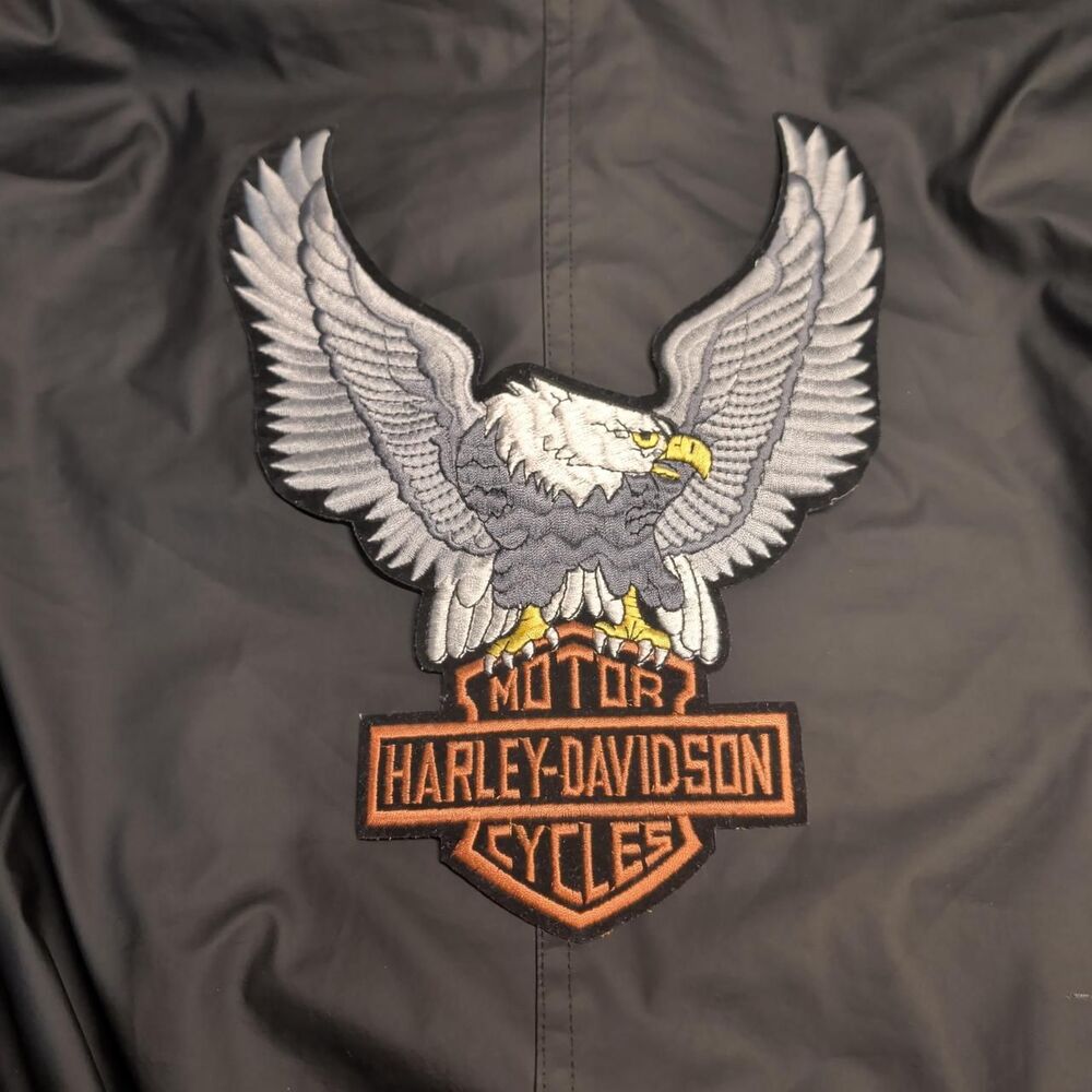 Harley-Davidson Motorcycle Patch Never Used Large 8x10 size - Vintage y2k